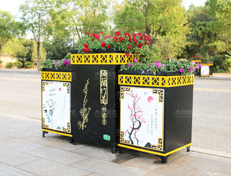 使用在公園廣場的隔離花箱新款式有哪些？